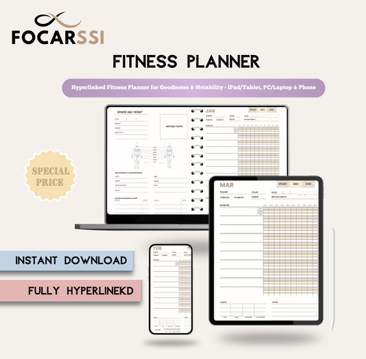 Focarssi™ Digital Fitness Planner