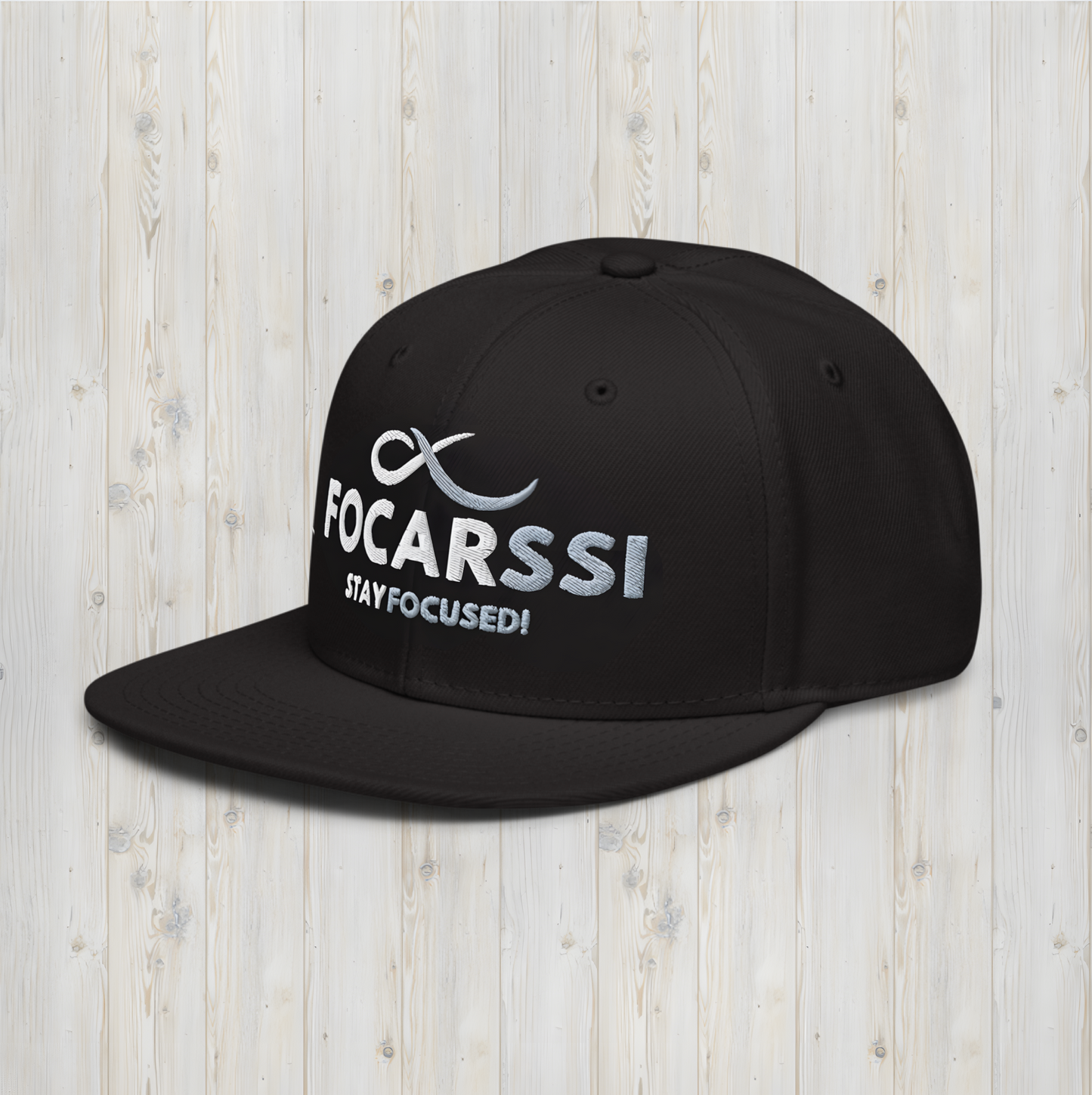Focarssi™ Snapback Cap - Black
