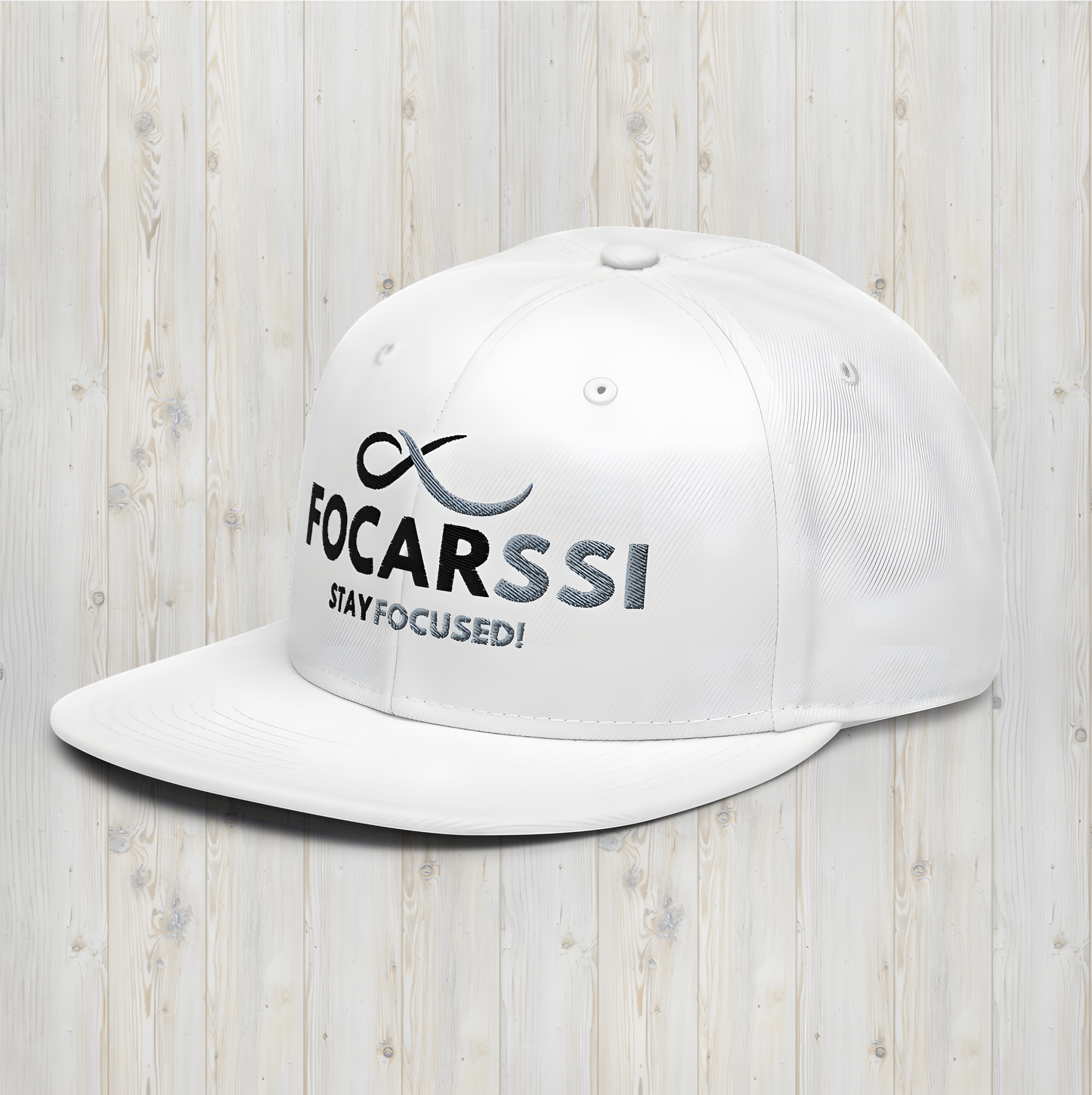 Focarssi™ Snapback Cap - White