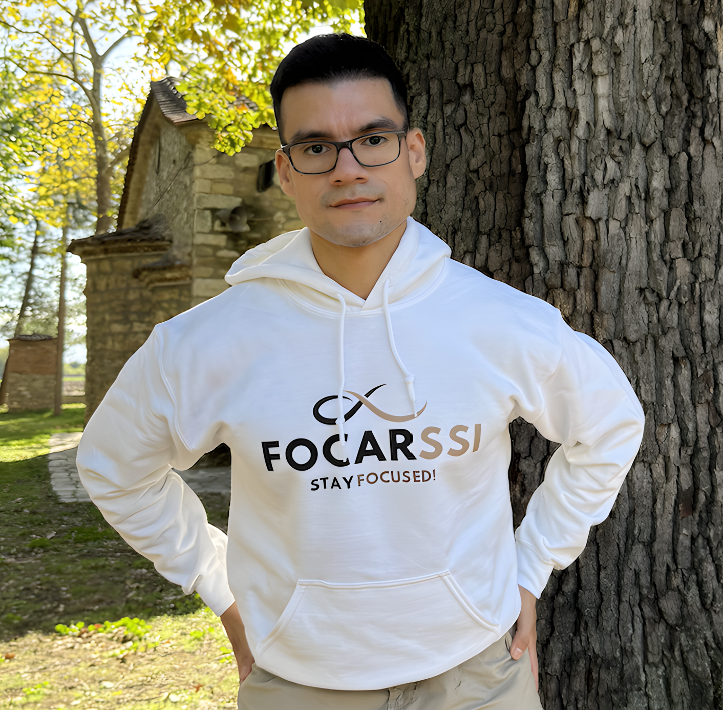 Focarssi™ Hoodie - White, New Version